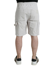 Load image into Gallery viewer, Dolce &amp; Gabbana Beige Cotton Corduroy Logo Bermuda Shorts
