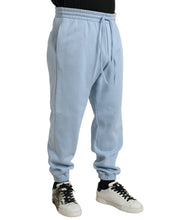 Load image into Gallery viewer, Dolce &amp; Gabbana Light Blue Cotton Sweatpants Men Jogger Pants
