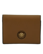 Load image into Gallery viewer, Versace Elegant Compact Leather Wallet in Brown
