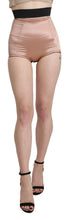 Load image into Gallery viewer, Dolce &amp; Gabbana Beige Silk High Waist Mini Hot Pants Shorts
