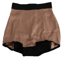 Load image into Gallery viewer, Dolce &amp; Gabbana Beige Silk High Waist Mini Hot Pants Shorts
