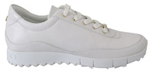 Load image into Gallery viewer, Jimmy Choo Elegant White Leather Sneakers
