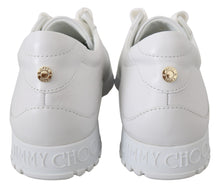 Load image into Gallery viewer, Jimmy Choo Elegant White Leather Sneakers
