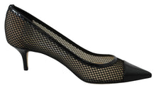 Load image into Gallery viewer, Jimmy Choo Elegant Black Mesh Pointed Toe Pumps
