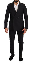 Load image into Gallery viewer, Dolce &amp; Gabbana Elegant Black Two-Piece Wool Suit
