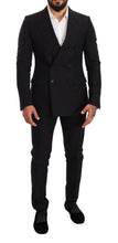 Load image into Gallery viewer, Dolce &amp; Gabbana Elegant Black Two-Piece Wool Suit
