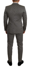 Load image into Gallery viewer, Dolce &amp; Gabbana Elegant Martini Black Check Three-Piece Suit
