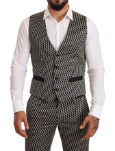 Load image into Gallery viewer, Dolce &amp; Gabbana Elegant Martini Black Check Three-Piece Suit
