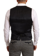 Load image into Gallery viewer, Dolce &amp; Gabbana Elegant Martini Black Check Three-Piece Suit
