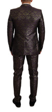 Load image into Gallery viewer, Dolce &amp; Gabbana Exquisite Purple Brocade Three Piece Suit
