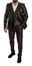 Load image into Gallery viewer, Dolce &amp; Gabbana Exquisite Purple Brocade Three Piece Suit
