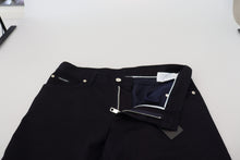 Load image into Gallery viewer, Dolce &amp; Gabbana Elegant Black Silk Blend Denim Pants
