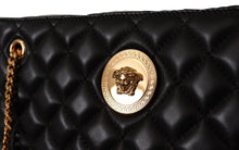 Load image into Gallery viewer, Versace Elegant Large Black Nappa Leather Tote
