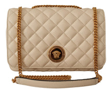 Load image into Gallery viewer, Versace Elegant White Nappa Leather Shoulder Bag
