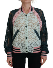 Load image into Gallery viewer, Dolce &amp; Gabbana Elegant Floral Lace Bomber Jacket
