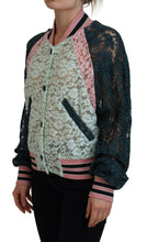 Load image into Gallery viewer, Dolce &amp; Gabbana Elegant Floral Lace Bomber Jacket
