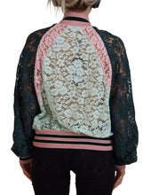 Load image into Gallery viewer, Dolce &amp; Gabbana Elegant Floral Lace Bomber Jacket
