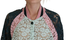 Load image into Gallery viewer, Dolce &amp; Gabbana Elegant Floral Lace Bomber Jacket
