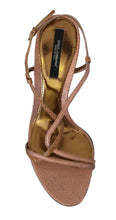 Load image into Gallery viewer, Dolce &amp; Gabbana Chic Ankle Strap Sandals in Pink and Brown
