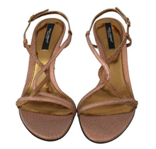 Load image into Gallery viewer, Dolce &amp; Gabbana Chic Ankle Strap Sandals in Pink and Brown
