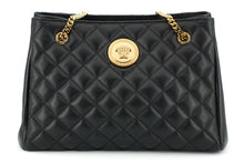 Load image into Gallery viewer, Versace Elegant Quilted Nappa Leather Tote Bag
