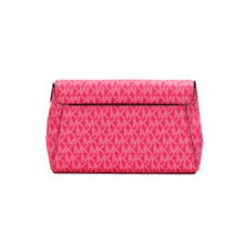 Load image into Gallery viewer, Michael Kors Jet Set Medium Electric Pink Convertible Pouchette Crossbody Bag
