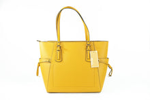 Load image into Gallery viewer, Michael Kors Voyager Large Marigold Pebbled Leather East West Tote Bag Purse
