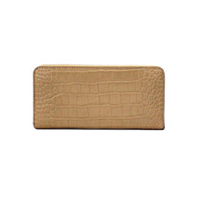 Load image into Gallery viewer, Michael Kors Jet Set Large Camel Animal Print Leather Continental Wrist Wallet
