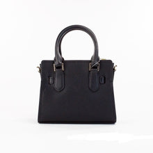 Load image into Gallery viewer, Michael Kors Hamilton XS Small Black Grained Leather Satchel Crossbody Bag Purse
