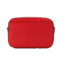 Load image into Gallery viewer, Michael Kors Jet Set Large East West Bright Red Leather Zip Chain Crossbody Bag
