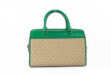 Load image into Gallery viewer, Michael Kors Travel Medium Palmetto Green Signature Duffle Crossbody Bag Purse
