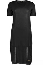 Load image into Gallery viewer, Cavalli Class Chic Black Embroidered Short Sleeve Dress
