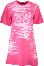 Load image into Gallery viewer, Cavalli Class Chic Pink Print Short Sleeve Dress
