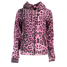 Load image into Gallery viewer, Cavalli Class Chic Pink Hooded Sweatshirt with Contrast Detailing
