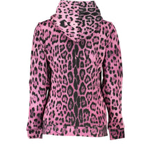 Load image into Gallery viewer, Cavalli Class Chic Pink Hooded Sweatshirt with Contrast Detailing
