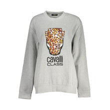 Load image into Gallery viewer, Cavalli Class Chic Gray Crew Neck Fleece Sweatshirt
