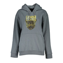 Load image into Gallery viewer, Cavalli Class Sleek Gray Fleece Hooded Sweatshirt
