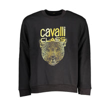 Load image into Gallery viewer, Cavalli Class Chic Fleece Crew Neck Sweatshirt in Black
