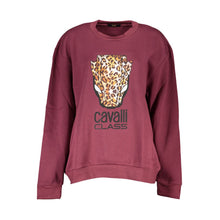 Load image into Gallery viewer, Cavalli Class Elegant Purple Crew Neck Fleece Sweatshirt
