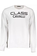 Load image into Gallery viewer, Cavalli Class Chic White Cotton Round Neck Sweater
