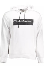 Load image into Gallery viewer, Cavalli Class Classy White Hooded Cotton Sweatshirt
