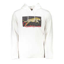 Load image into Gallery viewer, Cavalli Class Chic White Hooded Sweatshirt with Exclusive Print
