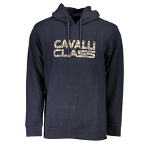 Load image into Gallery viewer, Cavalli Class Chic Blue Brushed Hooded Sweatshirt
