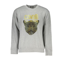 Load image into Gallery viewer, Cavalli Class Elegant Gray Crew Neck Designer Sweatshirt
