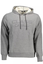 Load image into Gallery viewer, Cavalli Class Chic Gray Hooded Sweatshirt with Logo Print
