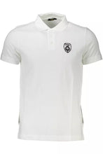 Load image into Gallery viewer, Cavalli Class Chic White Embroidered Polo for Men
