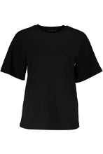 Load image into Gallery viewer, Cavalli Class Sleek Black Cotton Tee with Exclusive Print
