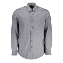 Load image into Gallery viewer, Hugo Boss Elegant Blue Cotton Shirt with Button Down Collar
