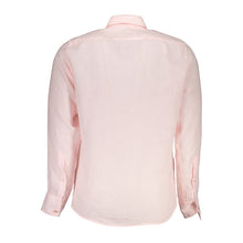 Load image into Gallery viewer, Hugo Boss Elegant Pink Linen Long Sleeve Shirt
