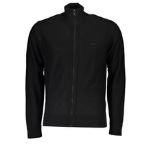 Load image into Gallery viewer, Hugo Boss Sleek Black Wool Blend Cardigan with Embroidered Logo
